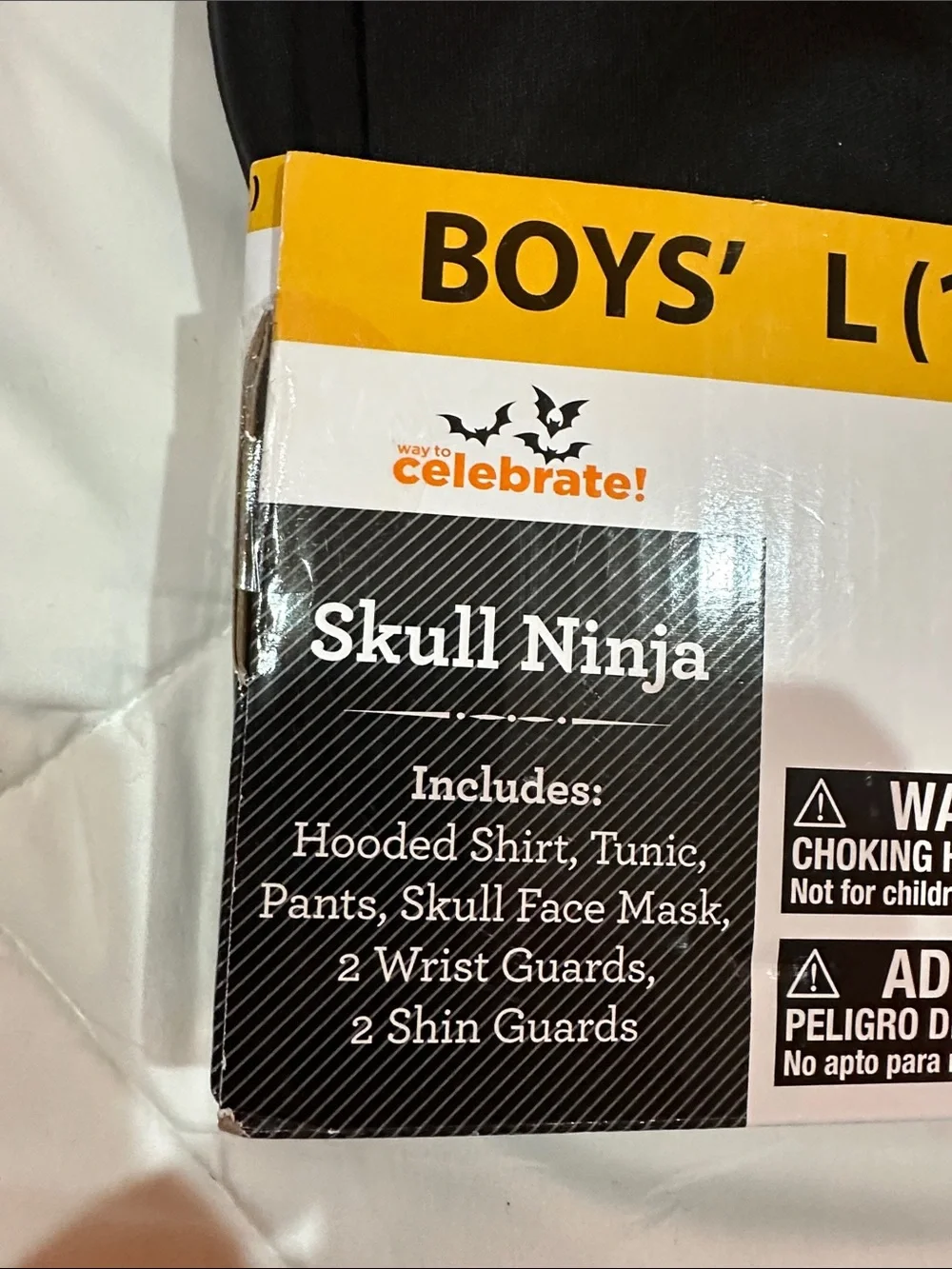 NEW Skull Ninja Boys' Costume - Black and Purple (L 10/12)